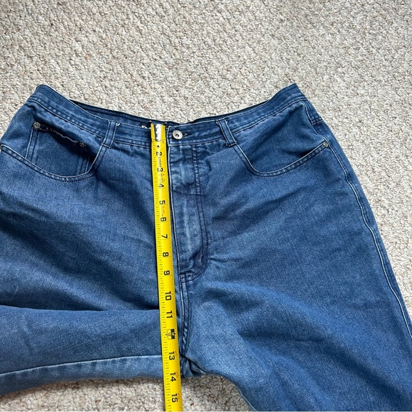 RVT Bootcut Blue Jeans Juniors 19 High Rise Medium Wash Denim Relaxed Flared - Picture 8 of 11